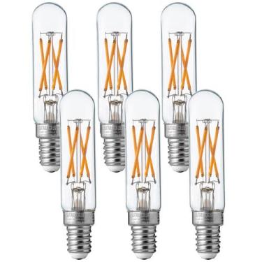 Imagem de Lâmpadas LED FLSNT T6/T25 Candelabra 5,5 W 550 LM 2700 K E12, pacote c