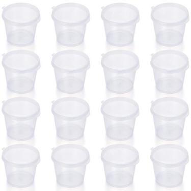 Imagem de Copos para porções Plástico UFRITAN descartável de 45 mL com tampas x1