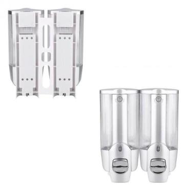Imagem de Dispenser Duplo Shampoo 5 Uni Alcool Gel Sabonete Liquido - 0