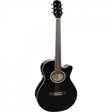Imagem de Violão Giannini GSF1D Mini Jumbo Aço Preto