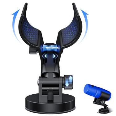 Imagem de habakon Suporte ajustável universal mãos livres com rotação de 200° - ventosa forte e aderência antiderrapante para telefones, copos e mais uso de chuveiro ou viagens (55 kg de retenção)