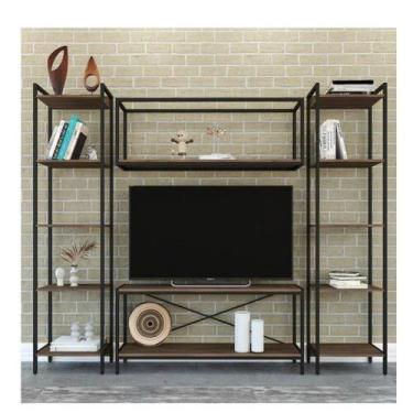 Imagem de Estante para TV até 50 Polegadas 1 Nicho Aéreo 2 Estante Estilo Indust