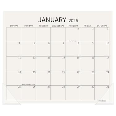 Imagem de Yibukiu Calendário magnético de geladeira 2026-2027, calendário mensal de geladeira de janeiro de 2026 a junho de 2027, grande 33 x 28 cm, fácil de organizar