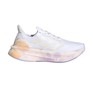 Imagem de adidas Tênis de corrida feminino Ultraboost Ultra Boost 5X - Branco, Branco, 35
