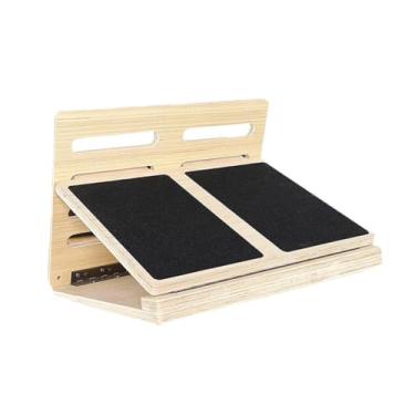 Imagem de YIJU Placa inclinada bezerro maca placa de equilíbrio madeira profissional agachamento cunha pé maca para agachamentos exercício treino tornozelo pé