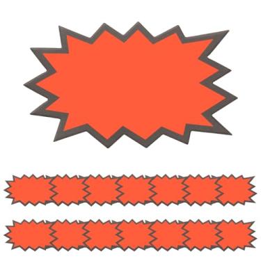 Imagem de PATIKIL 160 peças de etiquetas explosivas, 12,7 x 7,6 cm placas neon fluorescentes etiquetas de preço autoadesivo grande venda adesivo para venda de loja de varejo, negócios, garagem, venda, tangerina