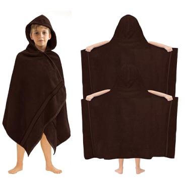 Imagem de ORIGINAL KIDS Envoltório de toalha de banho com capuz - pacote com 2 - ultra macio 100% algodão felpudo grande toalha infantil com capuz grande - chuveiro piscina praia - 579 g/m2 absorvente de