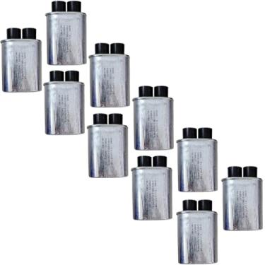 Imagem de Kit 10 Capacitor Microondas Brastemp Consul 0.90uf Polo 4.8mm