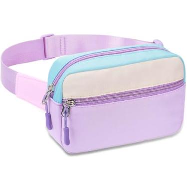 Imagem de Pochete infantil para meninas, Roxo e azul