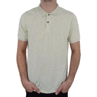 Imagem de Camisa Polo Masculina Ogochi Slim Malha Amarela - 0075-Masculino