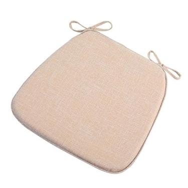 Imagem de Almofadas de cadeira com laços 45 x 43 cm, almofadas de espuma viscoelástica para cadeira de cozinha com laços de 45 cm, almofadas antiderrapantes para cadeiras de jantar, conjunto de 2, 10 e 6, capas