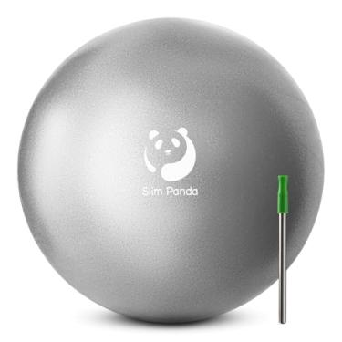 Imagem de Slim Panda Bola de Pilates, pequena bola de exercícios de 22 cm, mini bola de ioga anti-explosão para estabilidade, treino, barra, força do núcleo, fisioterapia, equilíbrio, alongamento