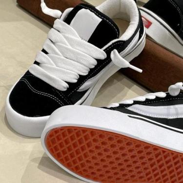 Imagem de Tênis Casual Tribute KNW Skate Leve e Confortavel Premium - VNS, Preto