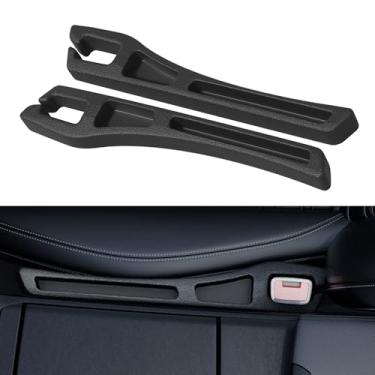 Imagem de Alieemo Organizador de preenchimento de lacunas de assento de carro, bloqueador de lacunas de preenchimento de veículo multifuncional com compartimento de armazenamento entre assento e console