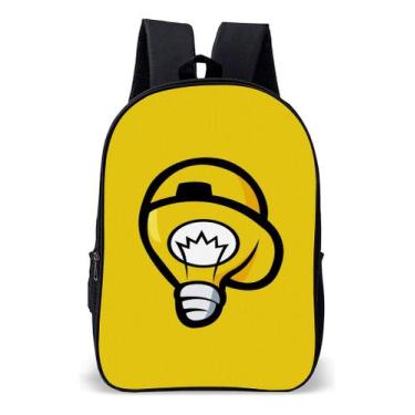 Imagem de Mochila Escolar Simples Youtuberd Lampada Leozin Os Rosas - Use Nerd, 