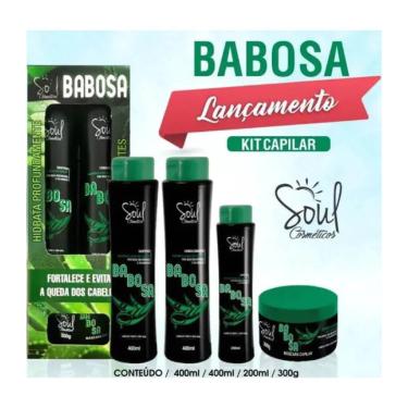 Imagem de Kit Capilar Babosa 4 Peças Soul (Fortalece e Evita Queda de Cabelos) Original