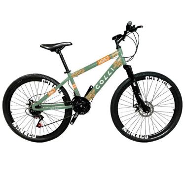 Imagem de Bicicleta Colli Monaco A.26 F.disco 21v - 230-14d Verde Militar