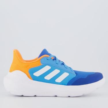 Imagem de Tênis Adidas Tensaur Run 3.0 Juvenil Azul e Laranja, 36