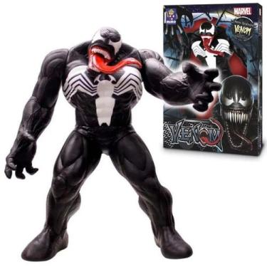 Imagem de Venom Boneco Gigante Brinquedo Vilão Homem Aranha Marvel, Preto