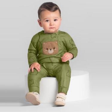 Imagem de Macacão bebê menino peluciado Brandili Baby-Unissex