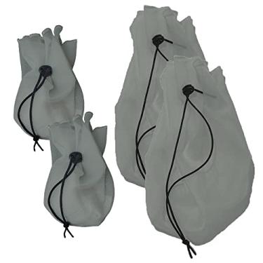 Imagem de Kit Coador Voal Cinza 2 PP + 2 Médio Suco Verde Detox Kefir