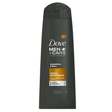 Imagem de Dove Shampoo Cafeína Fortificante e Cálcio Men+Care Força Resistente 200ml, Branco