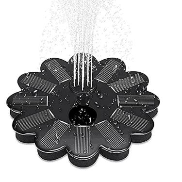 Imagem de Yajun Kit de fonte solar de jardim flutuante para uso ao ar livre com água para jardim, banho de pássaros, piscina