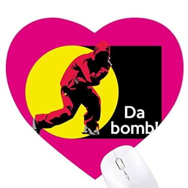 Imagem de Mousepad Hip Hop Music Praises Cool Reality Heart Tapete de borracha para escritório