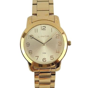 Imagem de Relógio Lince Feminino Analógico Dourado Lrg4700L Ko75C2Kx