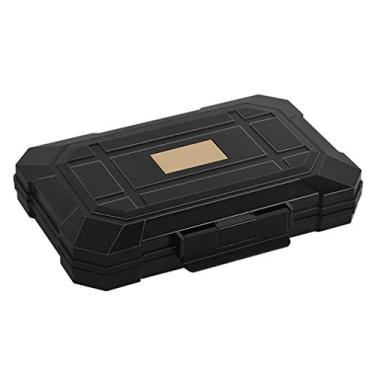 Imagem de Caixa de umidificador portátil para charutos à prova d'água para viagem com forro de madeira de cedro, umidificador, leve, à prova de poeira, caixa de armazenamento para charutos com 2 umidificadores, 5 charutos - Ótimo presente para homens