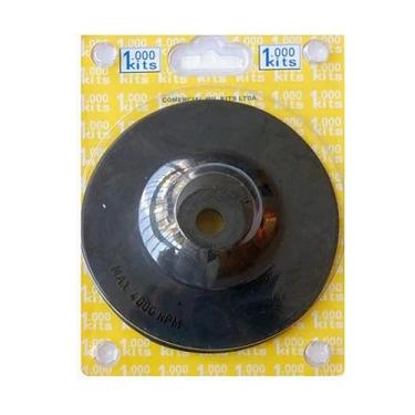 Imagem de Kit Polimento Com Boina Lã + Adaptador P/Furadeira + Disco