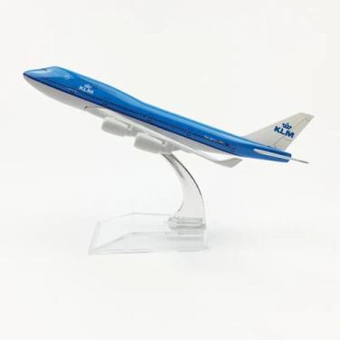 Imagem de Avião De Brinquedo Coleção Miniatura Metal Klm B747 - Jssavendas