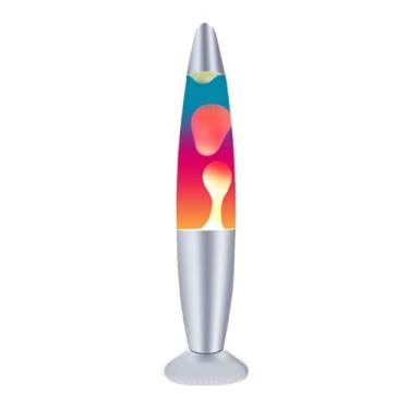 Imagem de Luminaria Lava Lamp Abajur De Mesa Decorativa Tricolor 220V 34cm