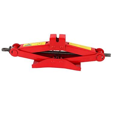 Imagem de Macaco de Pneu, Macaco de Tesoura Profissional Ao Ar Livre, baú de Carro, Pneu, Cabo de Ferro, Ferramenta de Elevação Vermelha, Chaves de Soquete (1T)