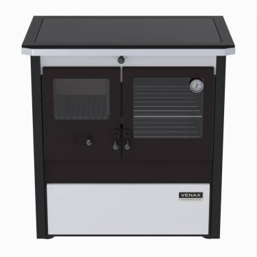 Imagem de Fogao a Lenha Venax n 1 Le Corbusier Dupla Combustao Branco