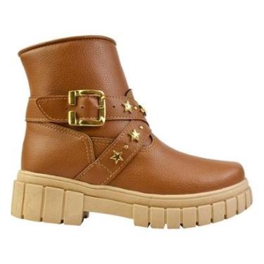 Imagem de Bota Chelsea Infantil Feminino Grugui Tratorada Cano Médio-Feminino