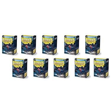 Imagem de Dragon Shield Matte Black Standard Size Card Sleeves Display Box [10 packs]