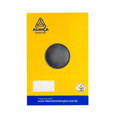 Imagem de cartela puxador botão concavo 25mm preto fosco alianca