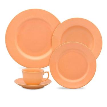 Imagem de Aparelho de Jantar 30 Peças Flamingo Peach Oxford