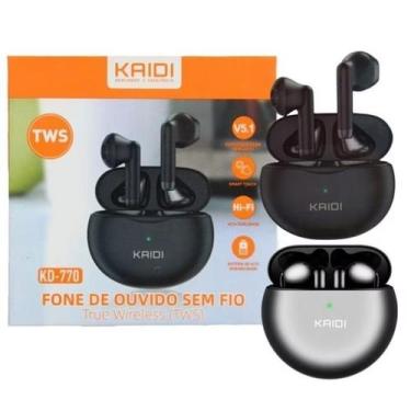 Imagem de Fone de Ouvido Sem Fio Bluetooth Kaidi Original Para Academia Corrida,