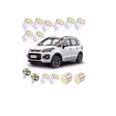 Imagem de Kit Lampada Led Citroen Aircross Luz Teto Placa Ré Farolete - Blue Lio