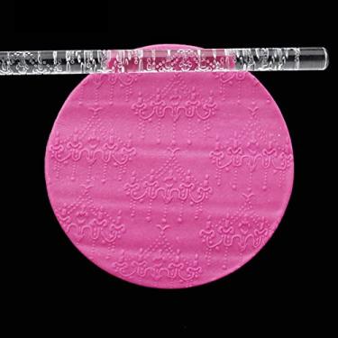 Imagem de Rolos de Massa Com 28 Padrões, Rolo de Massa Acrílico Com Alça para Uso Em Cozinha Doméstica, Ideal para Massas, Biscoitos, Massa, Pastelaria, Padaria, Macarrão (Lustre 52002)