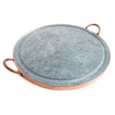 Imagem de Chapa de pedra sabão para assar carne 36 centímetros de diâmetro