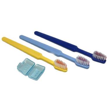 Imagem de 100 Escova dental infantil macia com protetor de cerdas alta durabilid