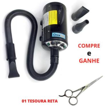 Imagem de Secador Soprador para Cães OnixPet Profissional 2400W 127v + Tesoura R