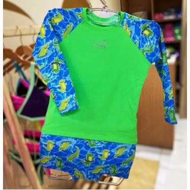 Imagem de Conjunto raglan masculino infantil ( camisa e sunga ) - SM MODA PRAIA