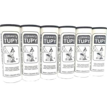 Imagem de Corante em PÓ Cinza TUPY Algodão Pacxote com 06 - Corantes TUPY