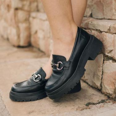 Imagem de Mocassin feminino em couro legítimo - Tainá bergamo , 36