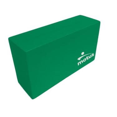 Imagem de Bloco de yoga e pilates 23x13x7cm Motus Esportes, Verde am