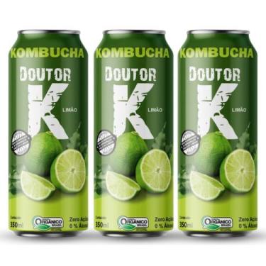 Imagem de Kit 3x Kombucha Orgânica Sabor Limão 350ml DRK - Doutor K